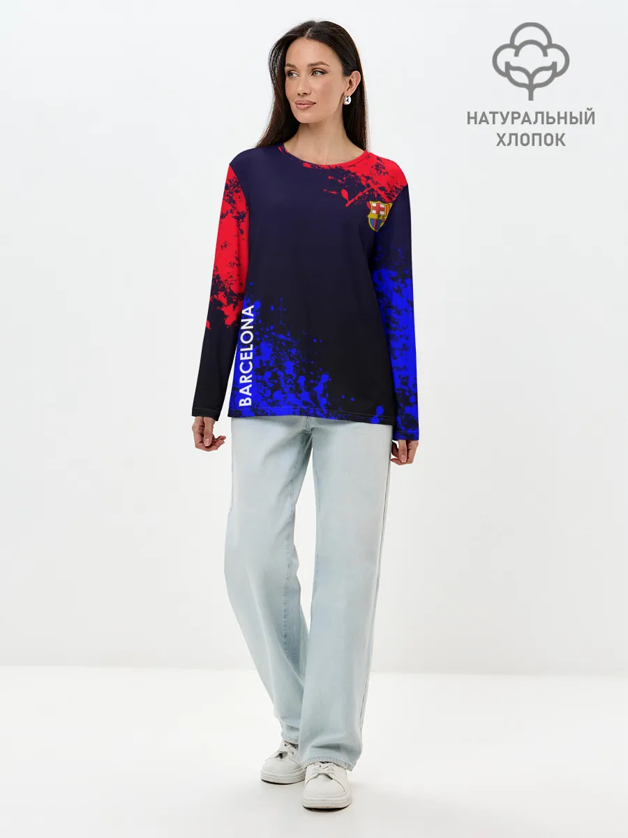 Лонгслив женский. Хлопок / Barcelona