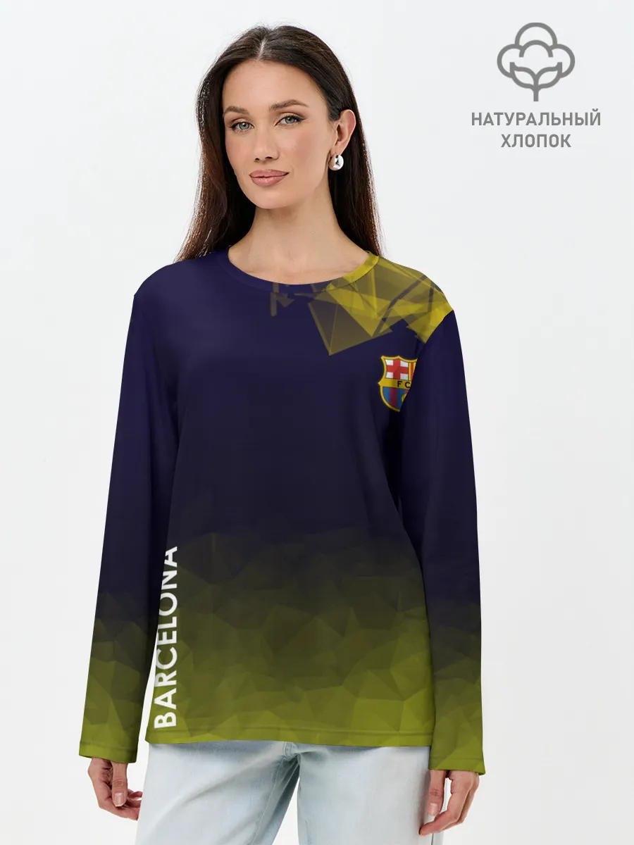 Лонгслив женский. Хлопок / Barcelona