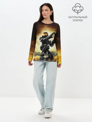 Лонгслив женский. Хлопок / Halo Infinite