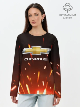 Лонгслив женский. Хлопок / CHEVROLET