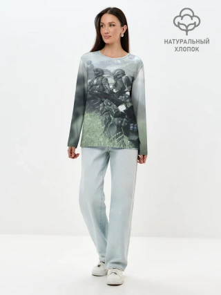 Лонгслив женский. Хлопок / Halo 2