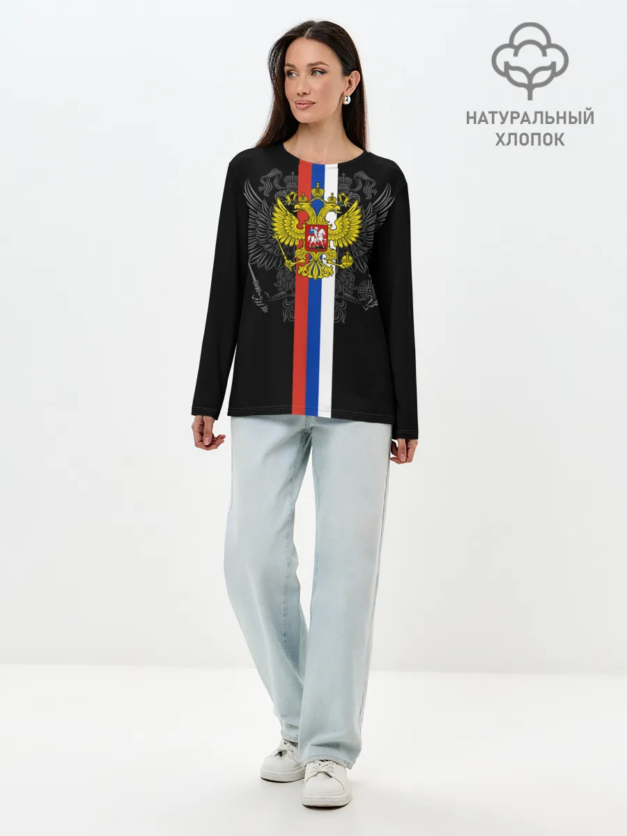 Лонгслив женский. Хлопок / Россия
