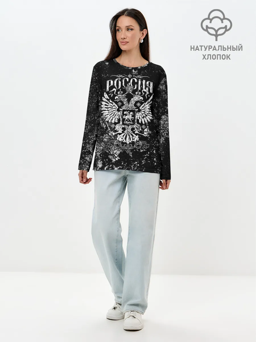 Лонгслив женский. Хлопок / Россия