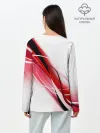 Лонгслив женский. Хлопок / GEOMETRY STRIPES RED