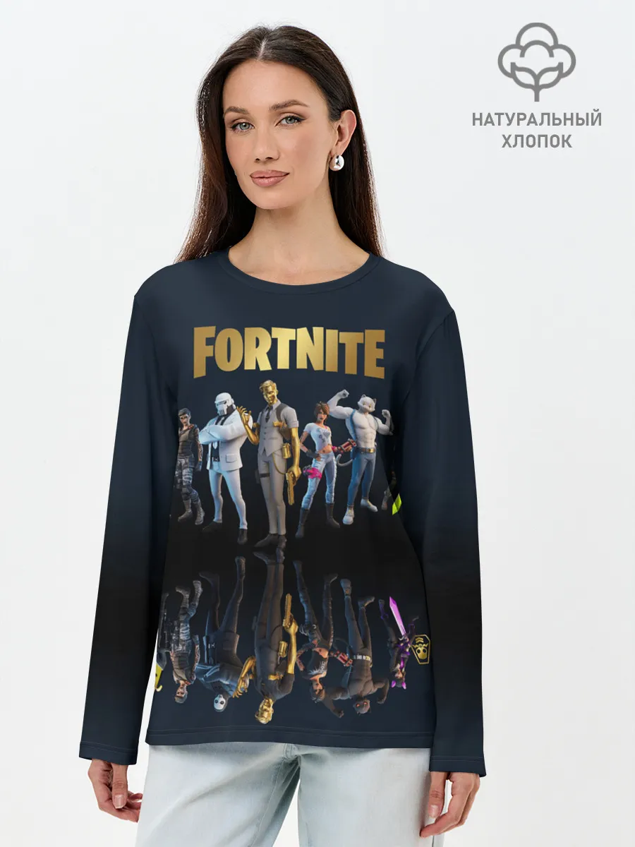 Лонгслив женский. Хлопок / Fortnite Chapter 2