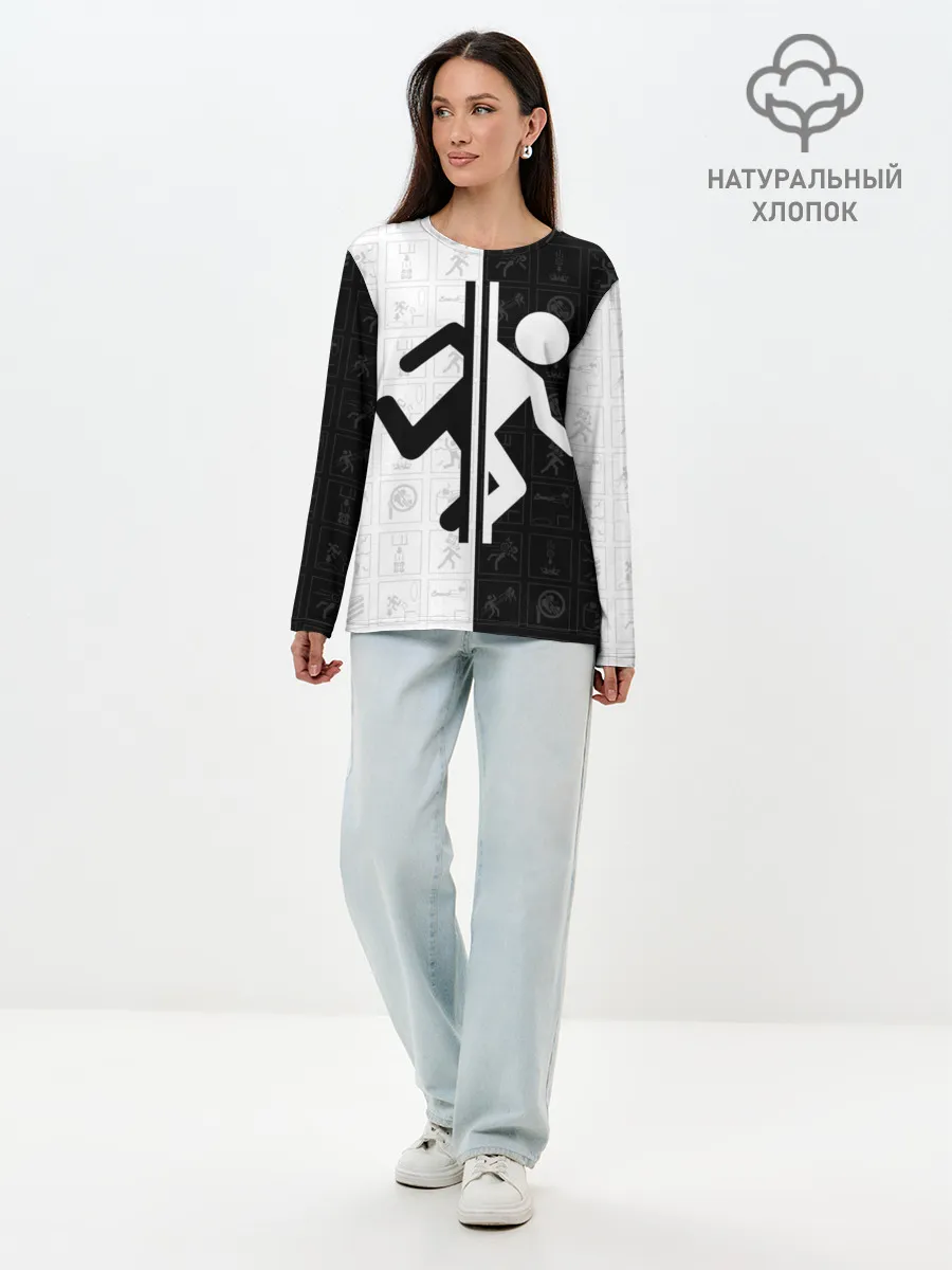 Лонгслив женский. Хлопок / PORTAL