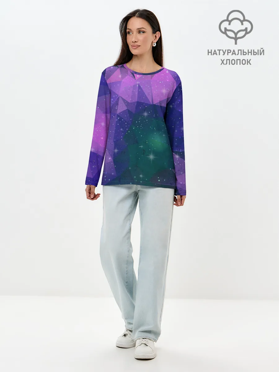 Лонгслив женский. Хлопок / SPACE