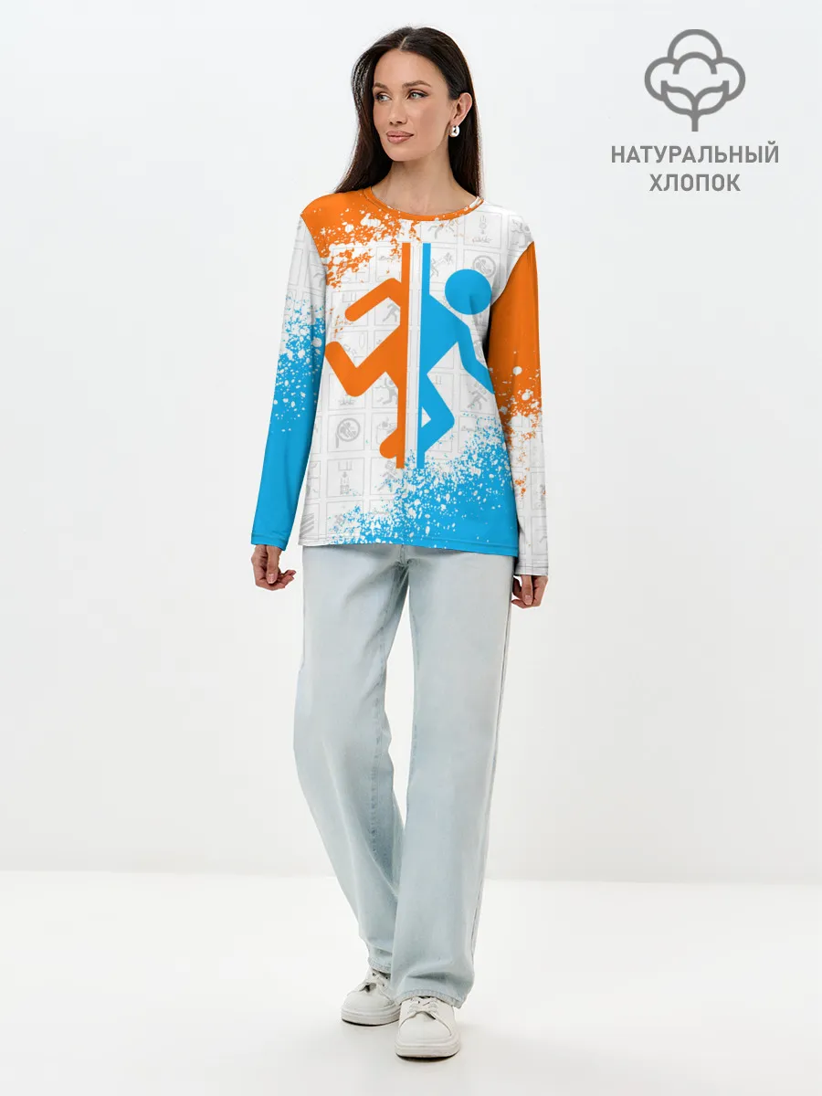 Лонгслив женский. Хлопок / PORTAL