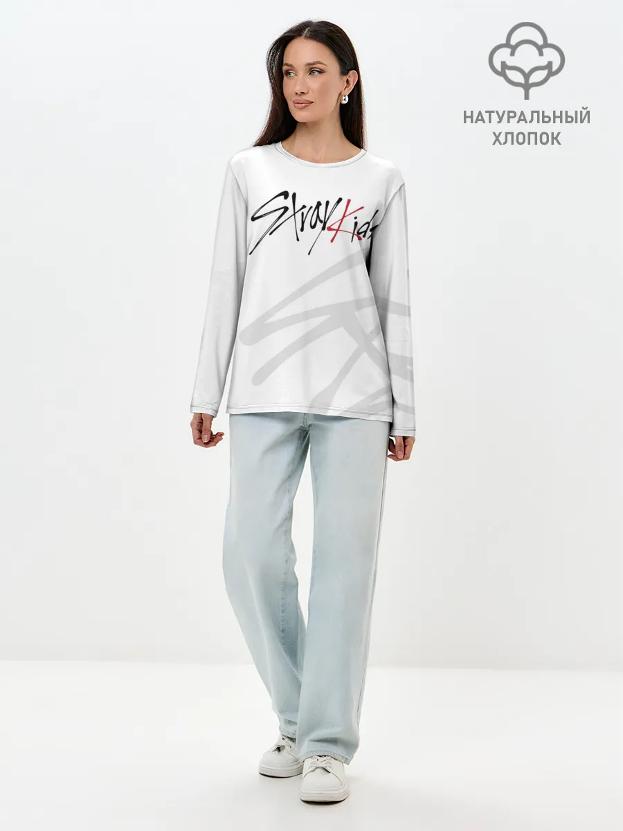 Лонгслив женский. Хлопок / Stray Kids