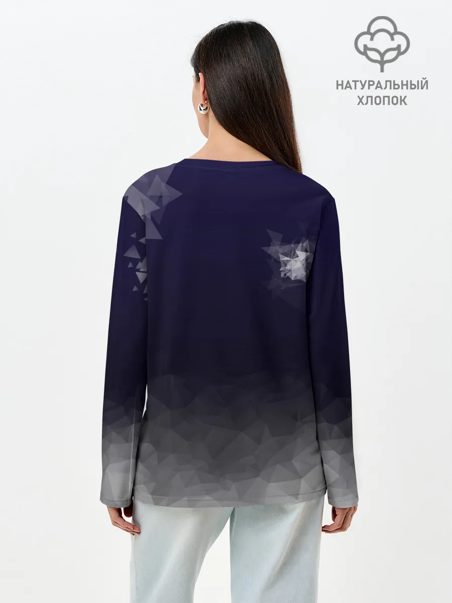 Лонгслив женский. Хлопок / Real Madrid