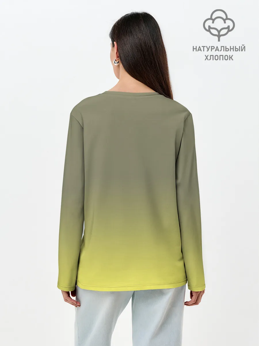 Лонгслив женский. Хлопок / Лев