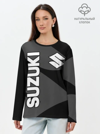 Лонгслив женский. Хлопок / SUZUKI