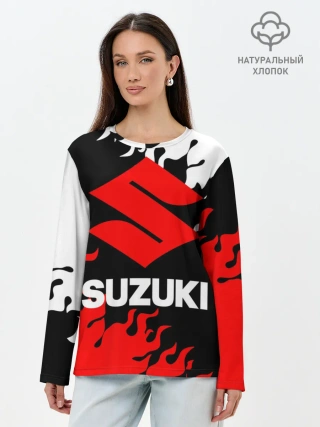 Лонгслив женский. Хлопок / SUZUKI