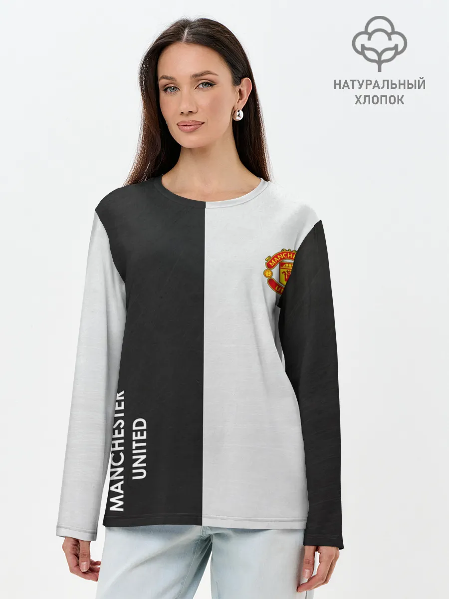 Лонгслив женский. Хлопок / Manchester United