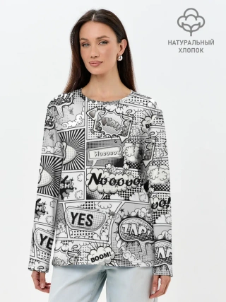 Лонгслив женский. Хлопок / COMICS ART