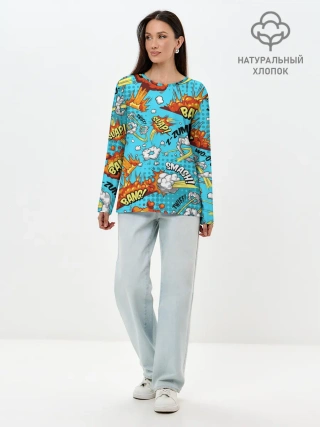 Лонгслив женский. Хлопок / COMICS ART