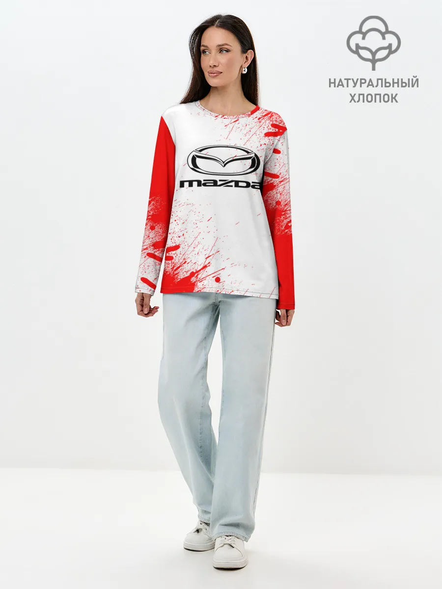 Лонгслив женский. Хлопок / mazda