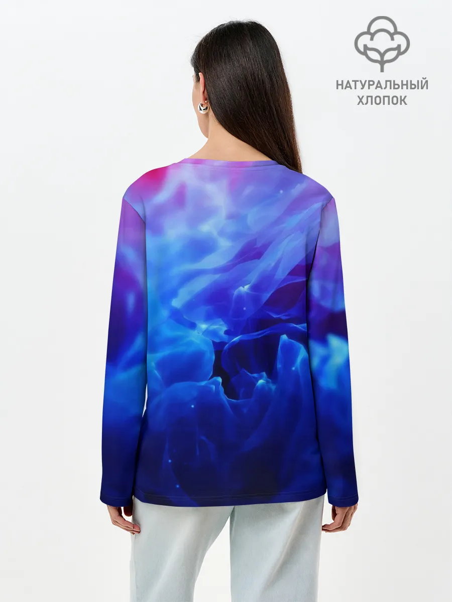 Лонгслив женский. Хлопок / fire