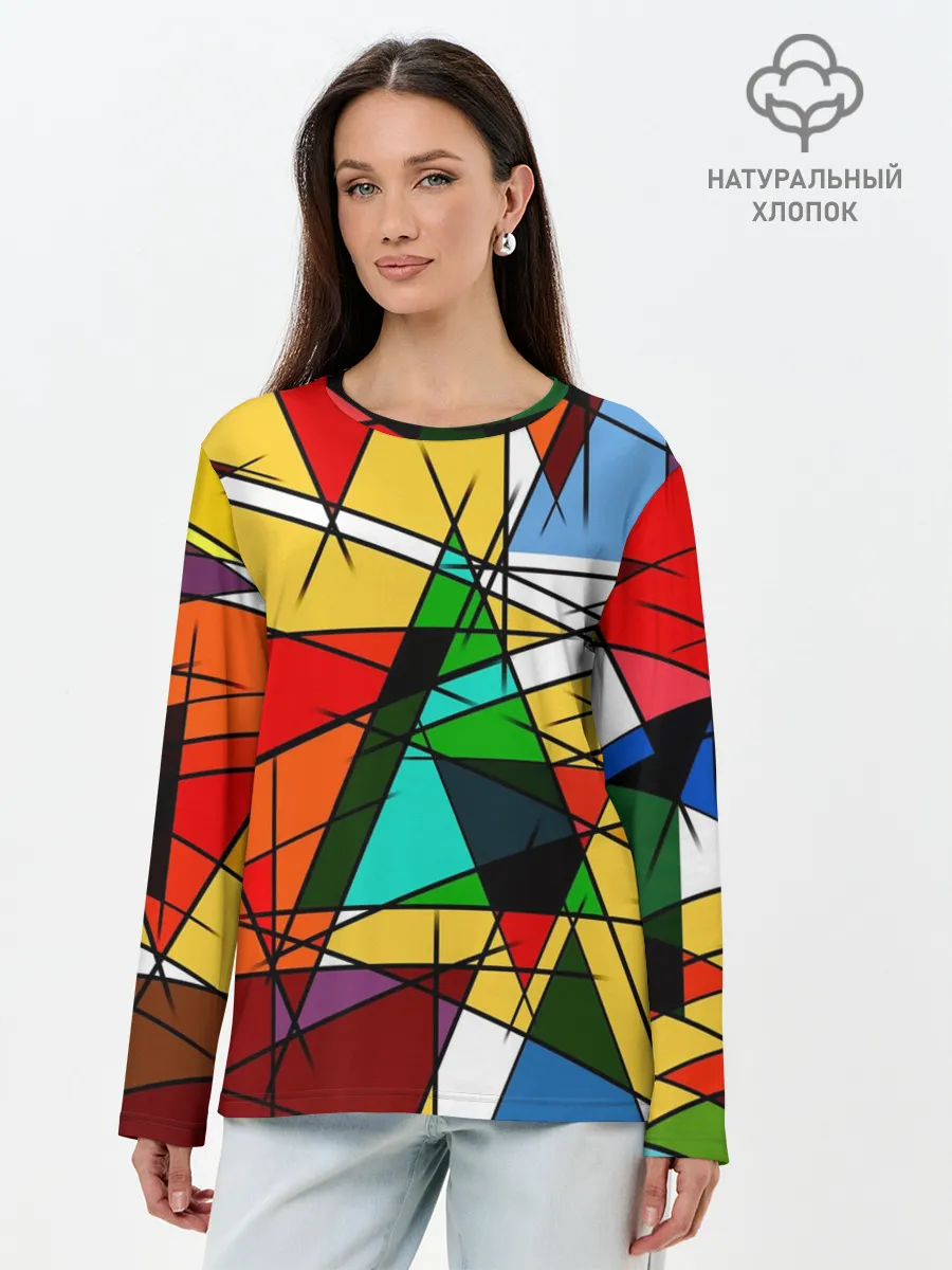 Лонгслив женский. Хлопок / ПИКАССО