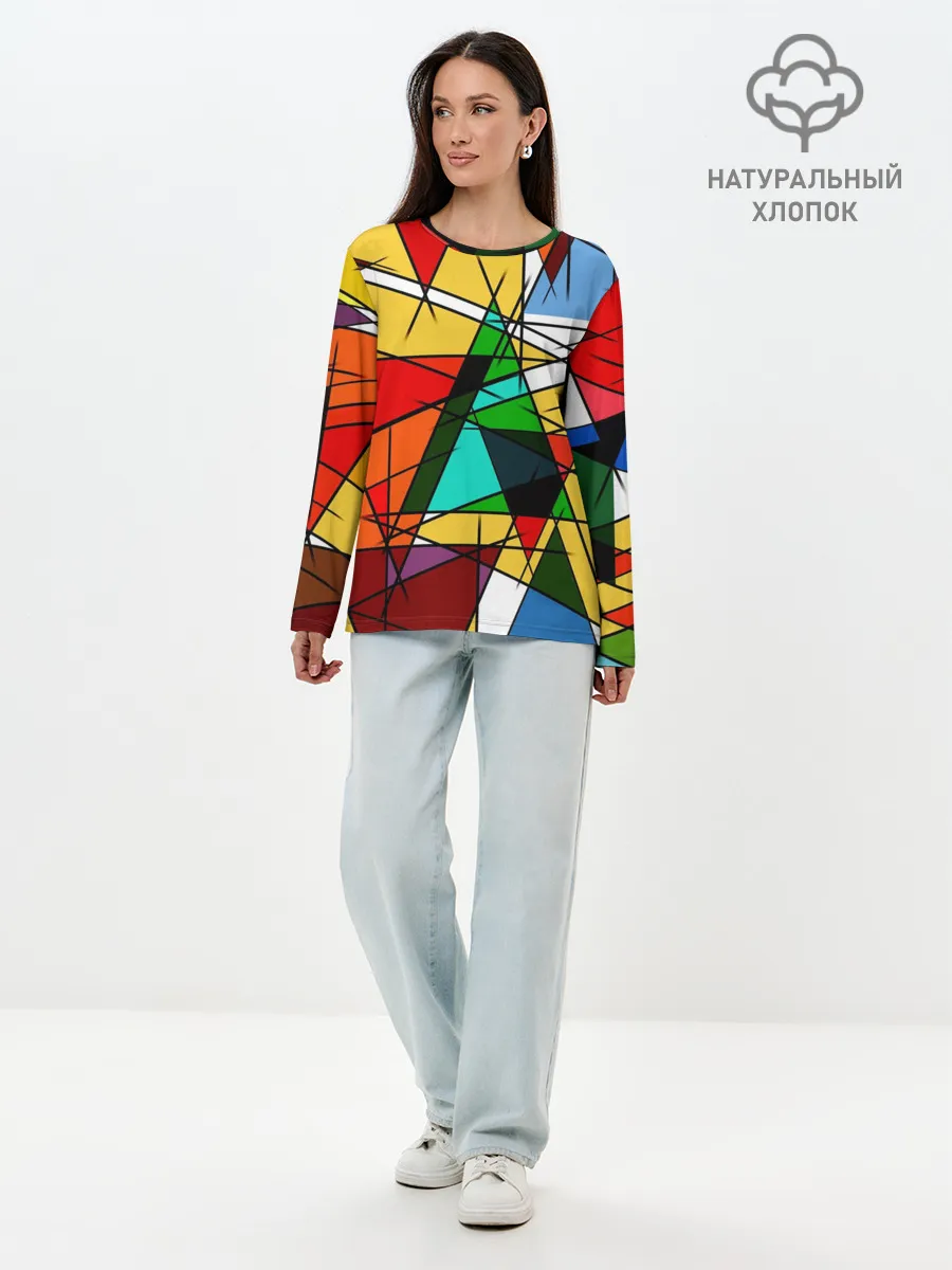Лонгслив женский. Хлопок / ПИКАССО