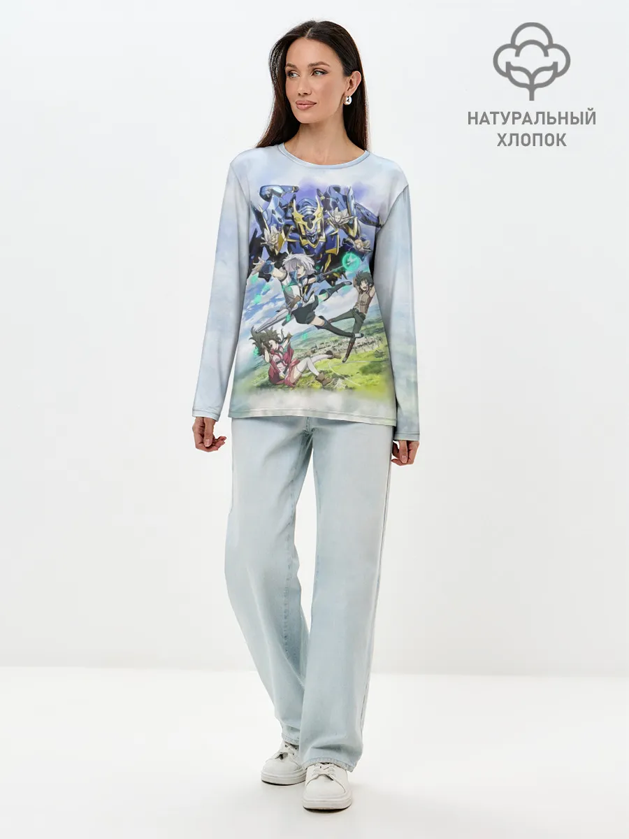 Лонгслив женский. Хлопок / Рыцари и магия