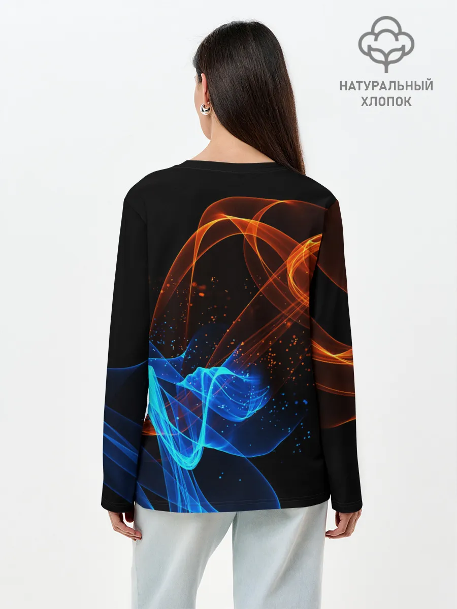 Лонгслив женский. Хлопок / БИТВА ОГНЕЙ