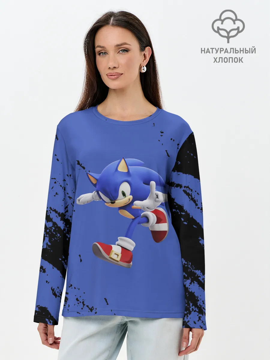 Лонгслив женский. Хлопок / sonic