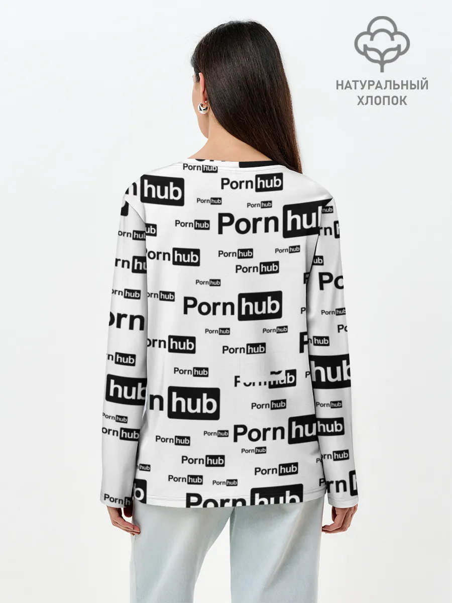 Лонгслив женский. Хлопок / PornHub
