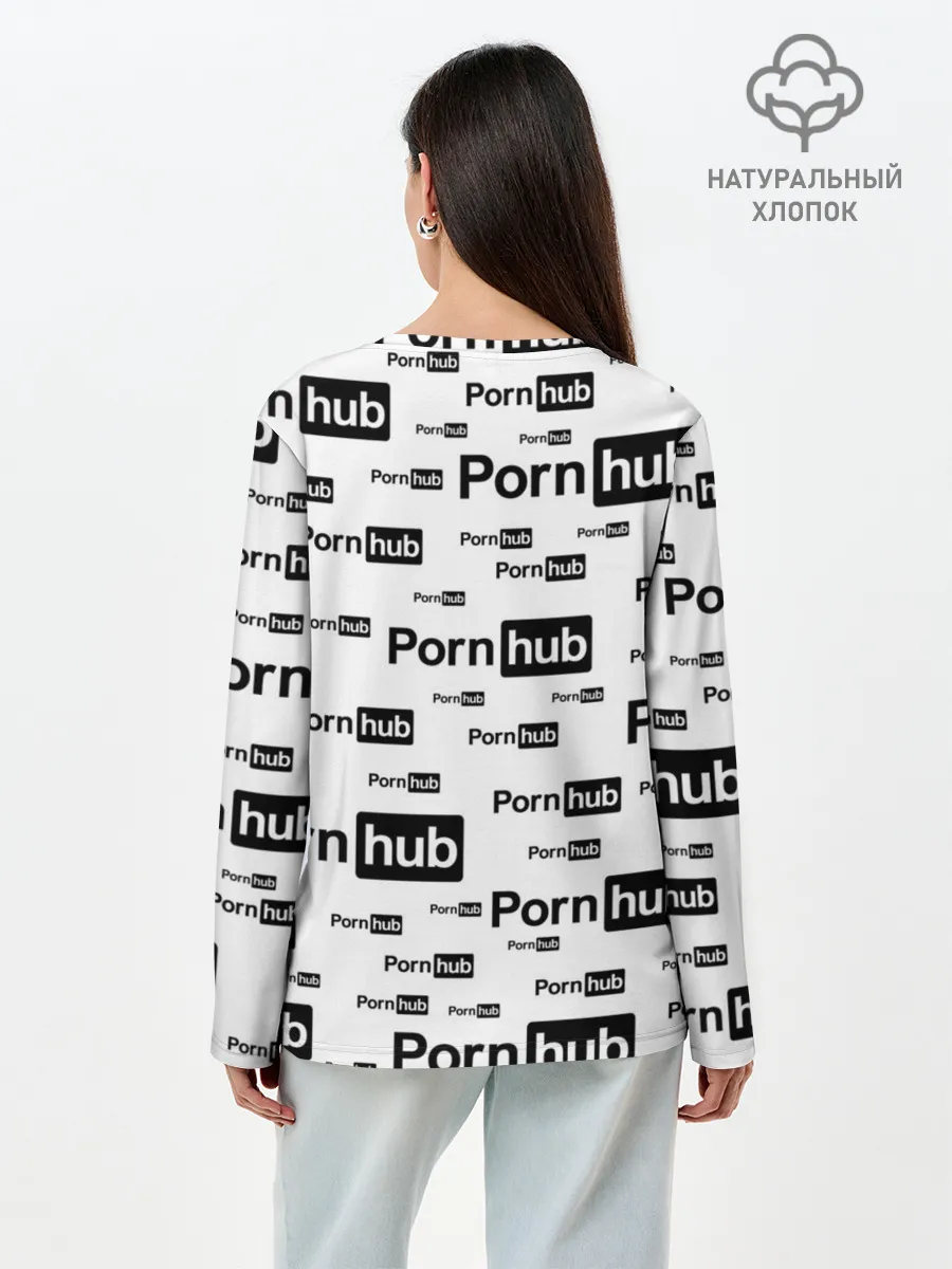 Лонгслив женский. Хлопок / PornHub