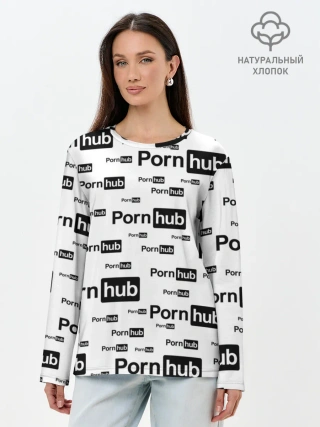 Лонгслив женский. Хлопок / PornHub
