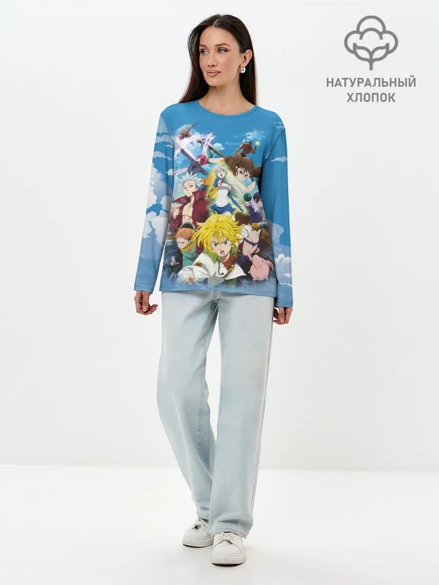 Лонгслив женский. Хлопок / Аниме. Семь Смертных грехов