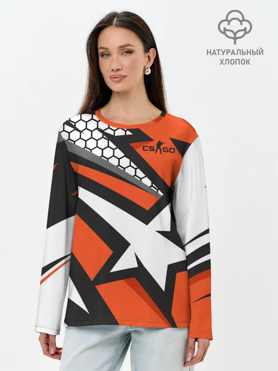 Лонгслив женский. Хлопок / Counter-Strike