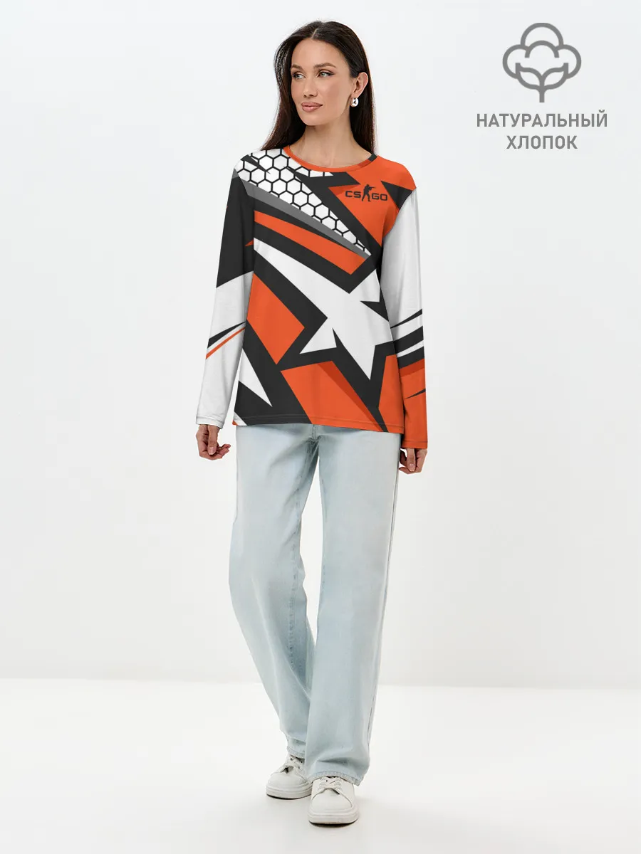 Лонгслив женский. Хлопок / Counter-Strike