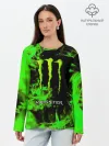 Лонгслив женский. Хлопок / MONSTER ENERGY