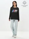 Лонгслив женский. Хлопок / bmw