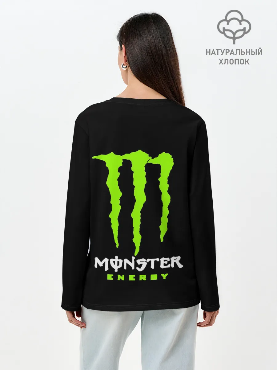 Лонгслив женский. Хлопок / MONSTER ENERGY
