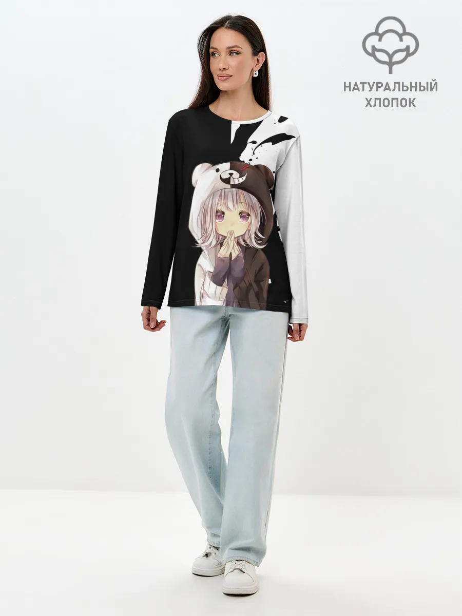Лонгслив женский. Хлопок / Danganropa