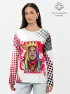 Лонгслив женский. Хлопок / 6ix9ine King Up