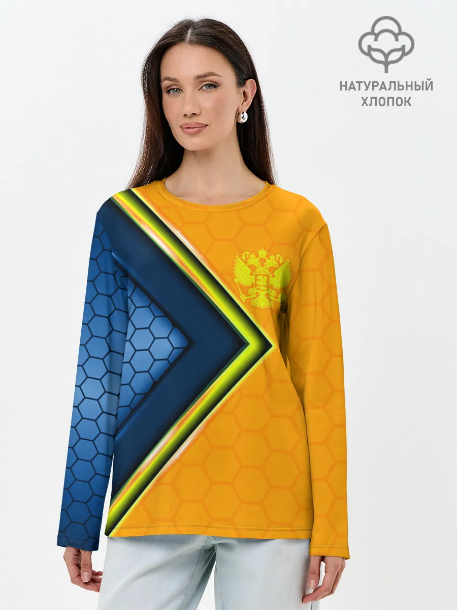Лонгслив женский. Хлопок / Россия