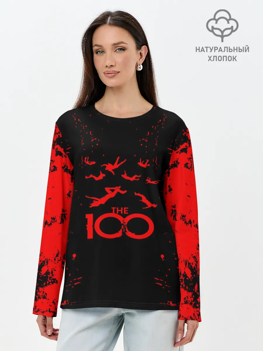 Лонгслив женский. Хлопок / СОТНЯ