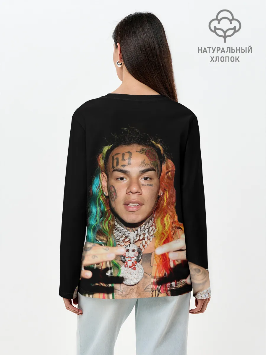 Лонгслив женский. Хлопок / 6IX9INE
