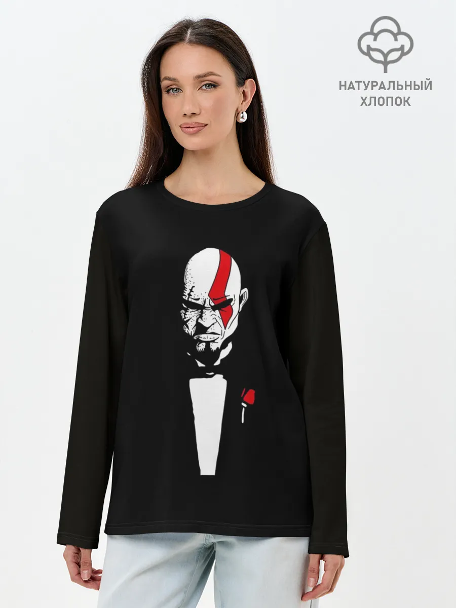 Лонгслив женский. Хлопок / GOD OF WAR