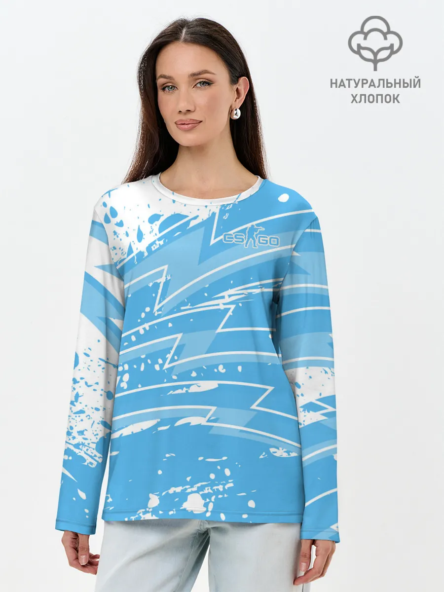 Лонгслив женский. Хлопок / Counter-Strike