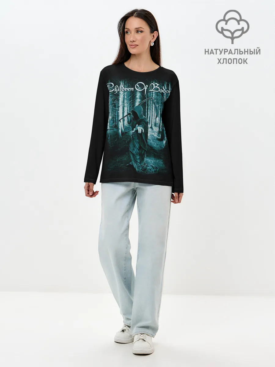 Лонгслив женский. Хлопок / Children of Bodom 14