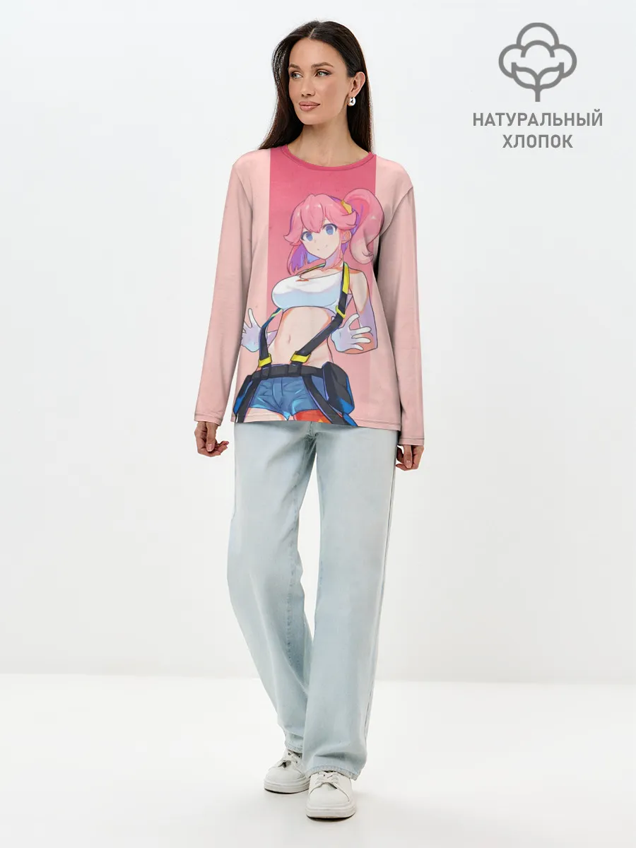 Лонгслив женский. Хлопок / Айна