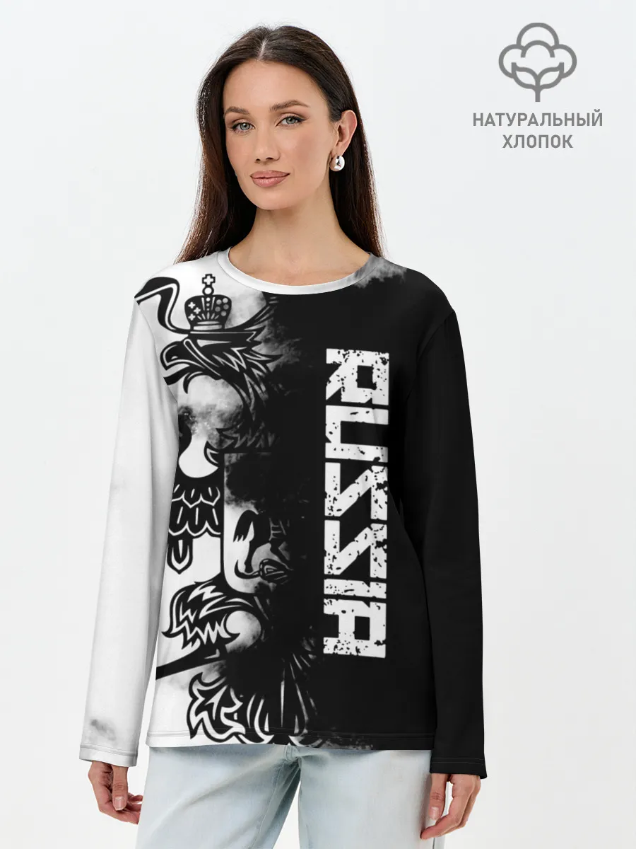 Лонгслив женский. Хлопок / Россия