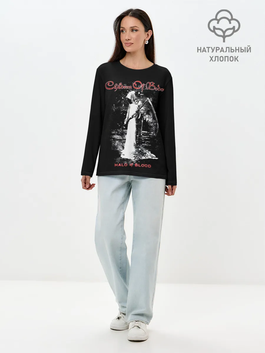 Лонгслив женский. Хлопок / Children of Bodom 7