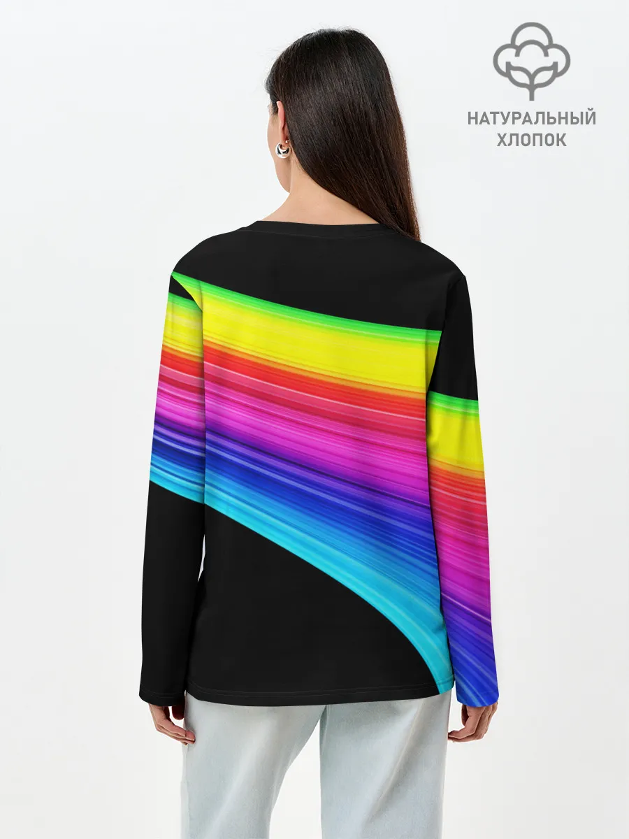 Лонгслив женский. Хлопок / ABSTRACT TREND