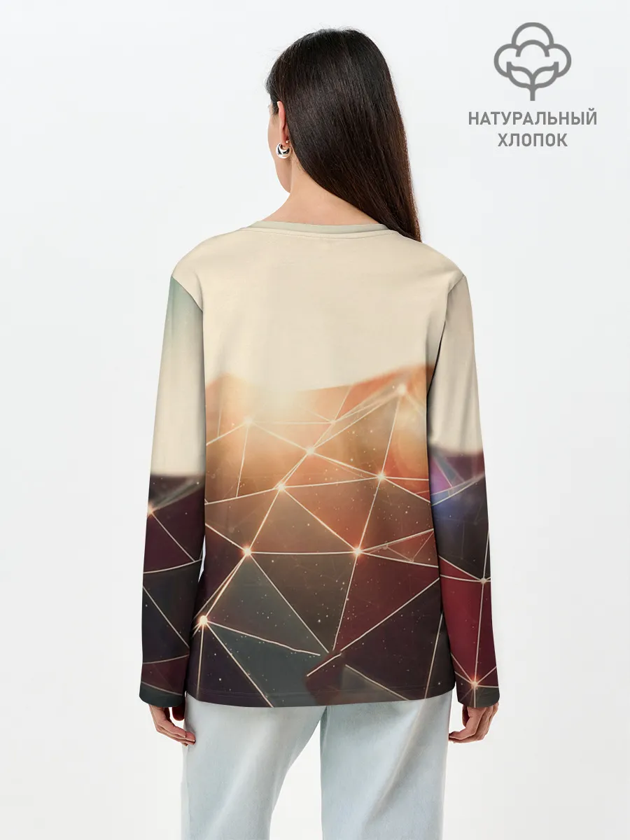 Лонгслив женский. Хлопок / ABSTRACT DIGITAL