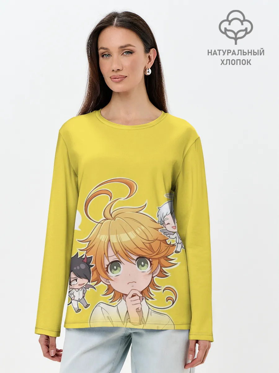 Лонгслив женский. Хлопок / Обещанный Неверленд